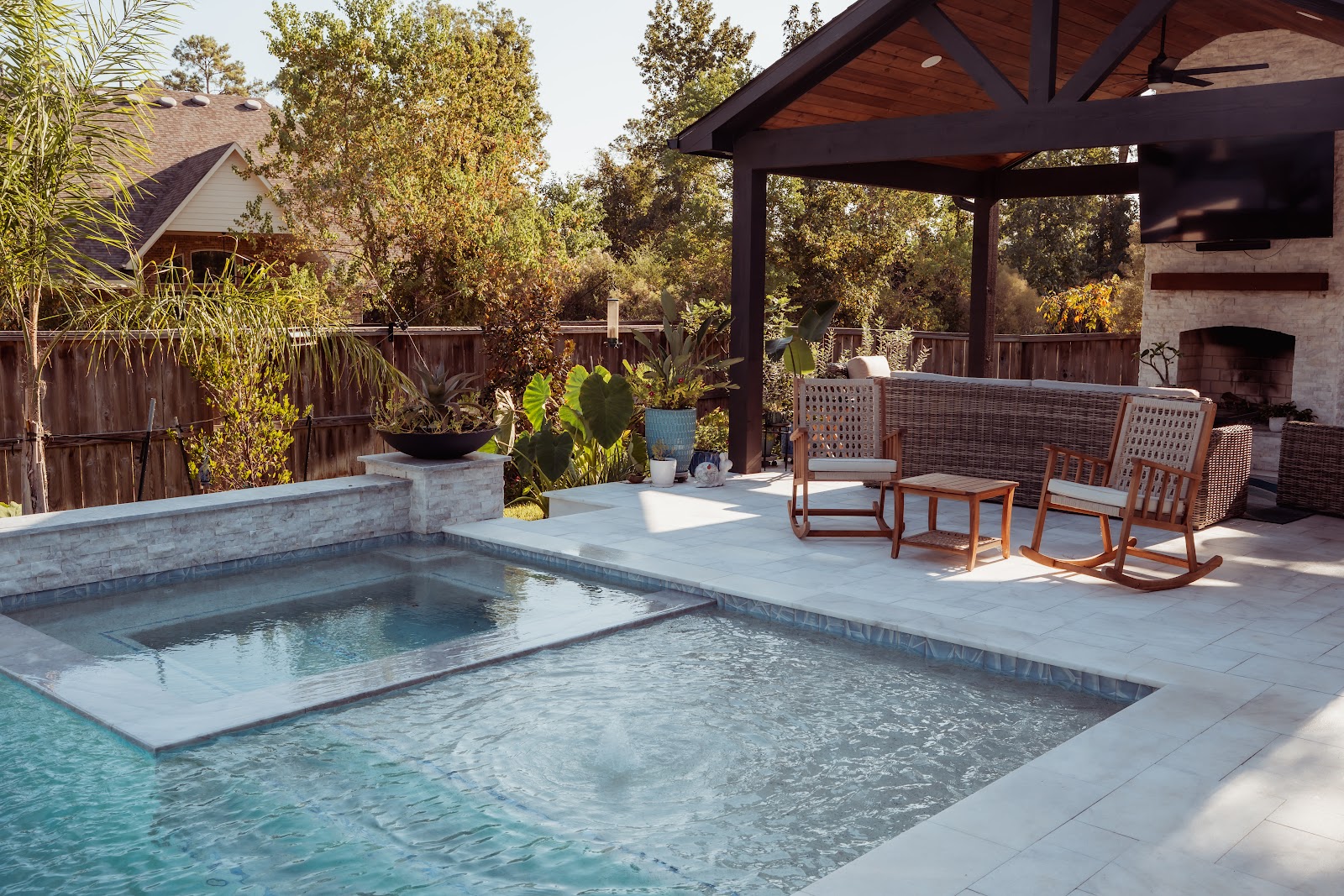 Compact Backyard Pool Installation